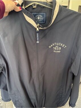 Charles River Portsmouth Women’s Navy Nantucket Zip-Front Windbreaker Jacket